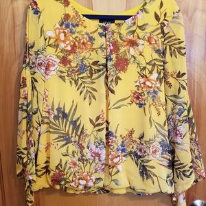 3/4 Length Sleeve Floral Top